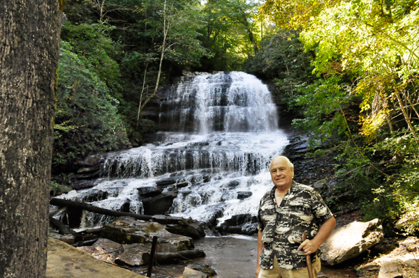 Lee Duquette at Pearson's Falls